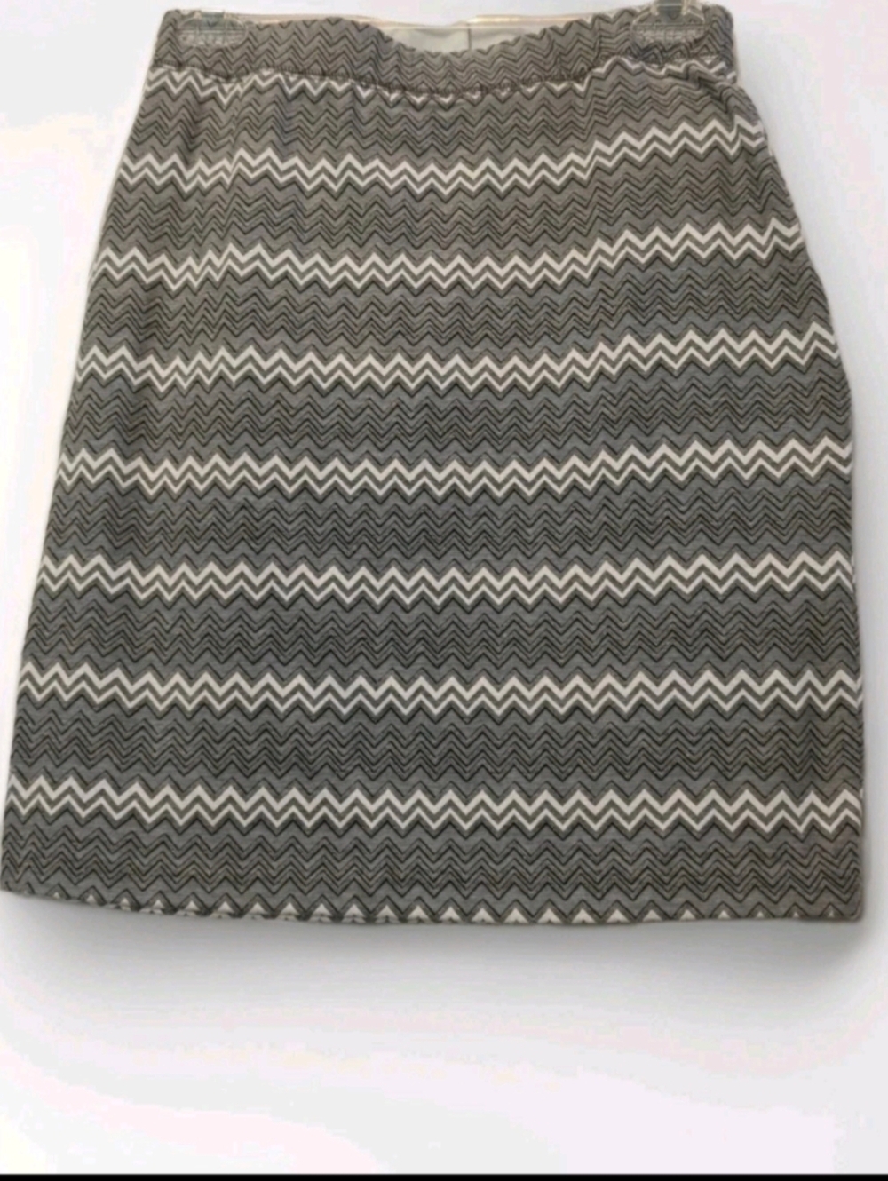 Skirt Womens Black And White Zig Zag Pattern Size Small